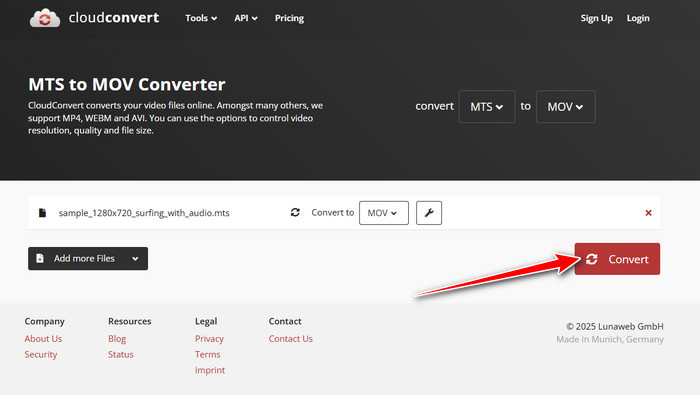 Start Converting Cloudconvert