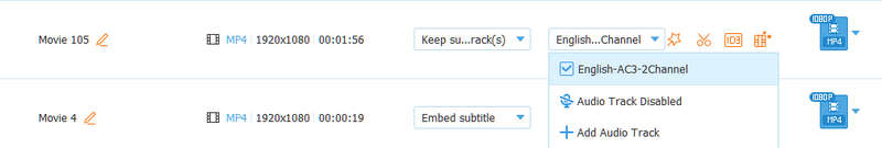 Select Audio Track