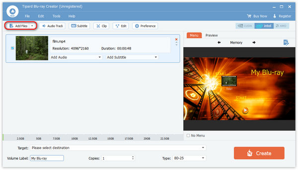 Add Media Files to Tipard