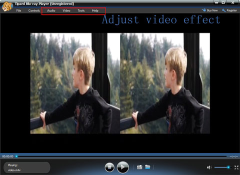 Adjust video effect