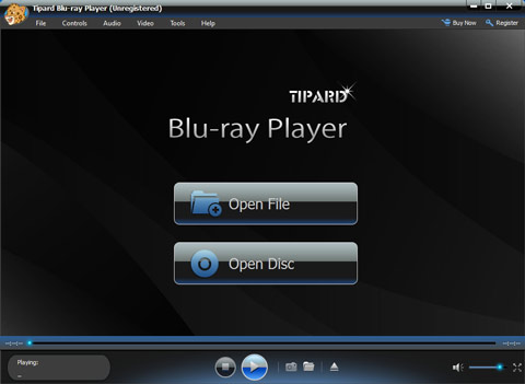 Interfaz del reproductor Blu-ray