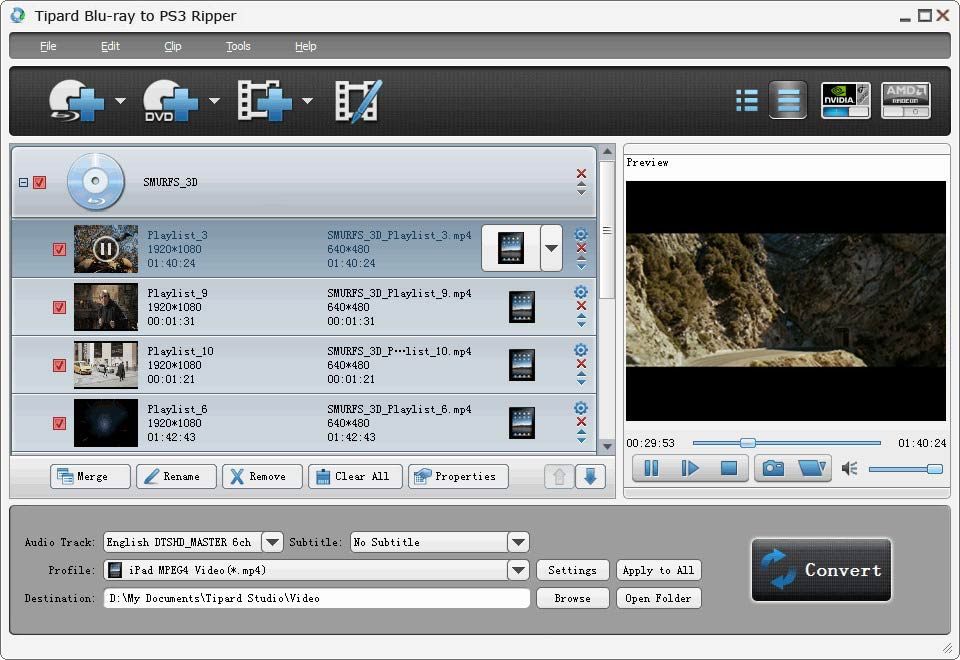 Windows 8 Tipard Blu-ray to PS3 Ripper 6.4.18 full Windows 8 Tipard Blu-ray to PS3 Ripper full