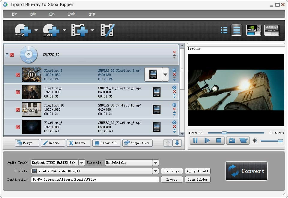 Tipard Blu-ray to Xbox Ripper software