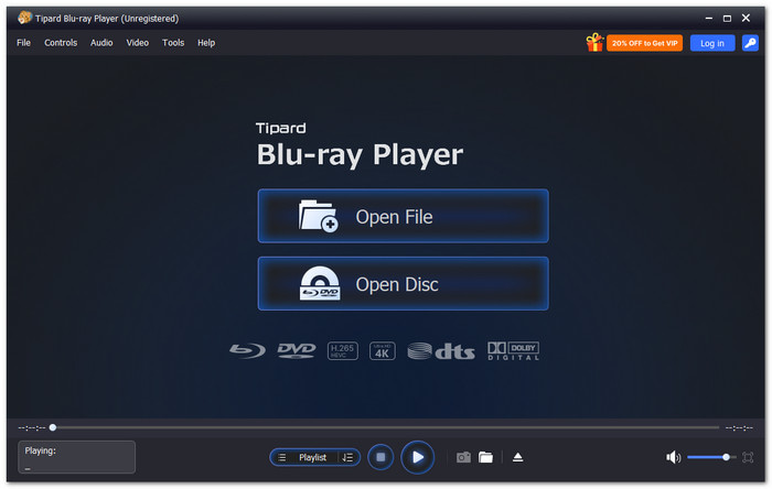 Software de reprodutor de Blu-ray 4K