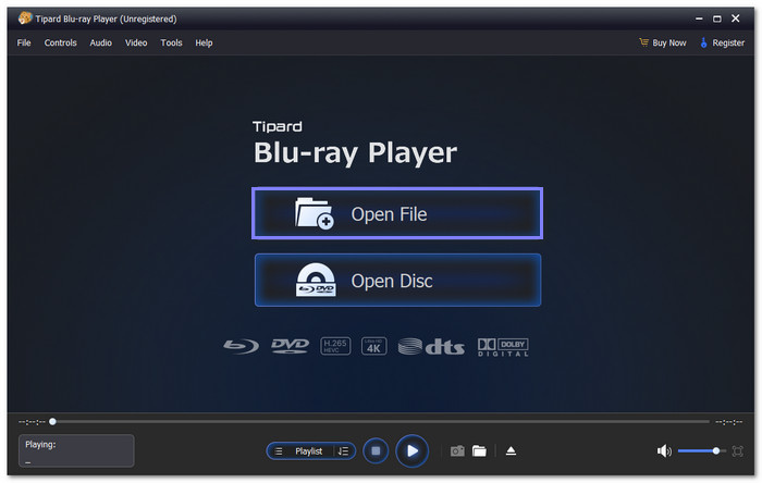 Select BDAV BDMV File