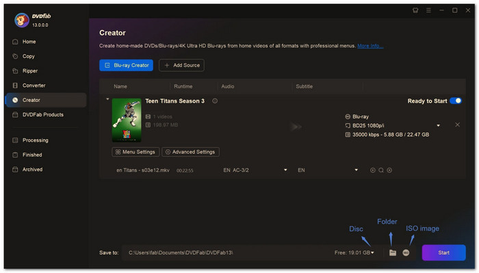 DVDfab Blu-ray Creator Top Blu-ray Authoring Software