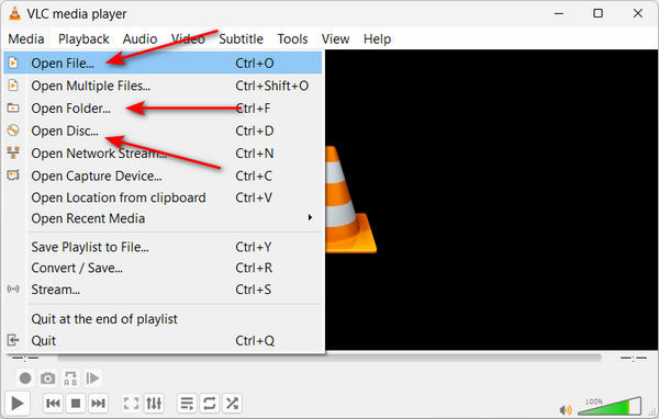 Blu-ray laden in VLC
