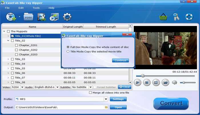 Easefab Blu Ray