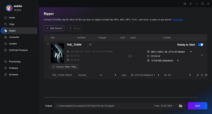 DVDFab Blu-ray Ripper