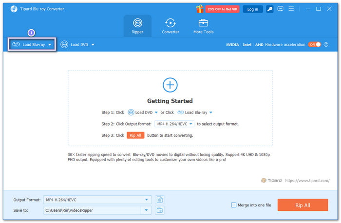 Load Blu-ray Disc for Mac