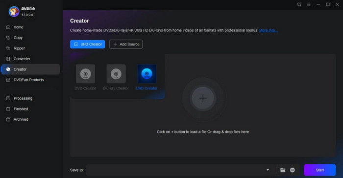 DVDFab UHD Creator