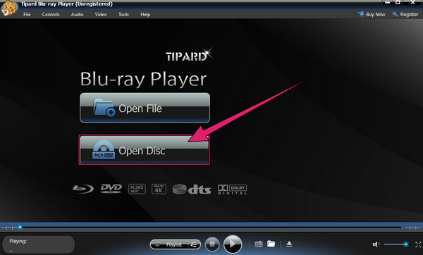 Disque ouvert Tipard Blu-ray