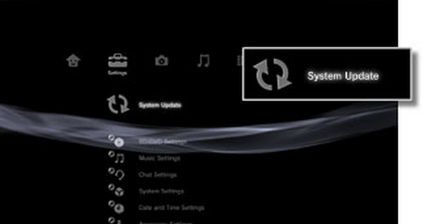 Opdater systemsoftware PS3