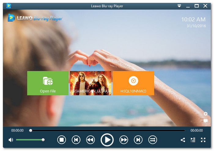Leawo Blu-ray Player Play Blu-ray on Windows 10