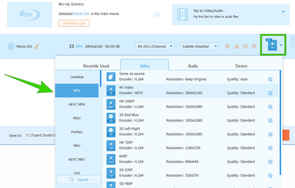 Tipard Converter Zvolte Output