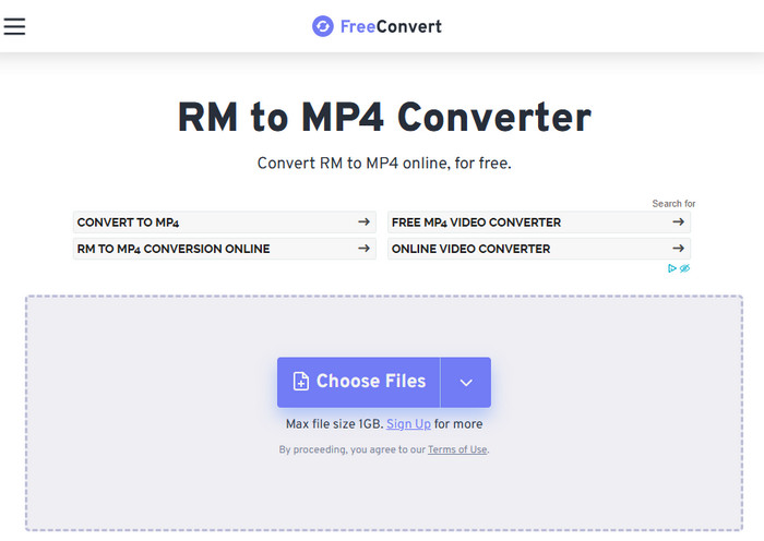 Click Choose Files Button