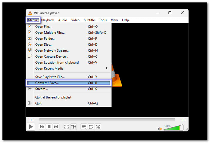 Click Nedia And Choose Convert Save