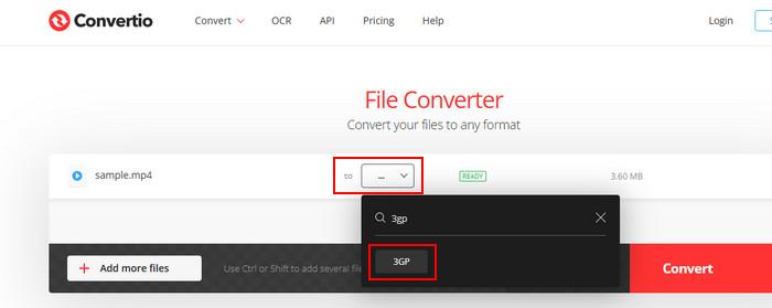 Convertio Convert 3GP