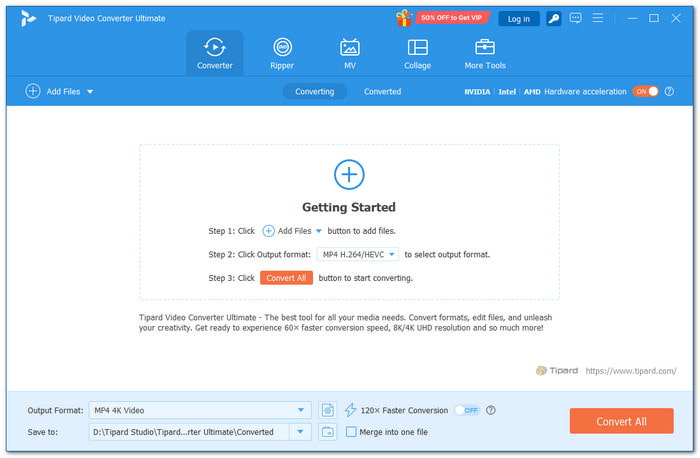 Tipard Video Converter Ultimate Paras vaihtoehto Freemake Video Converterille