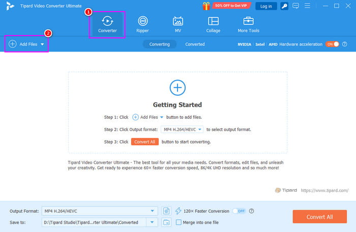 Converter Add Files Tipard