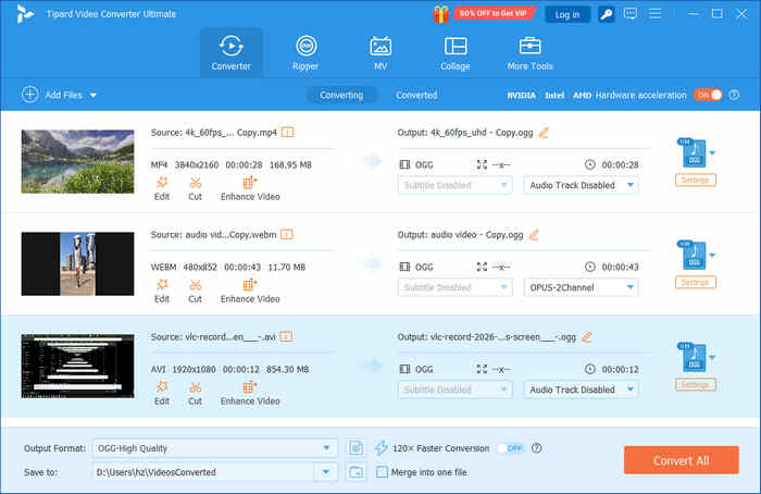 Tipard Video Converter Ultimate Interface