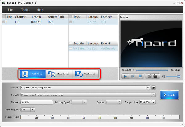 Choose Dvd Copying Mode