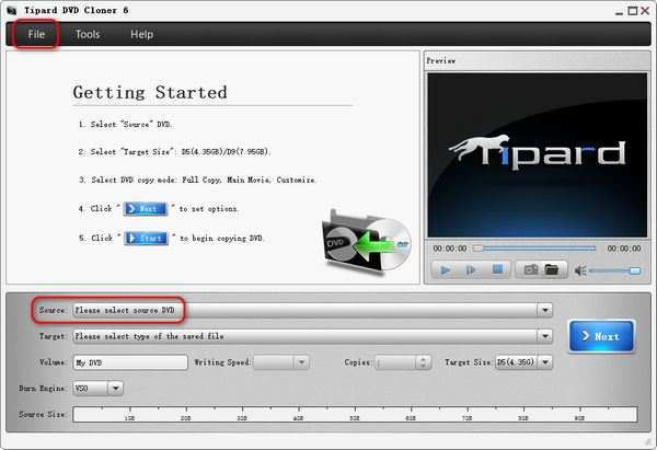 Load Source Dvd