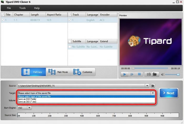 Select A Type Of The Saved File