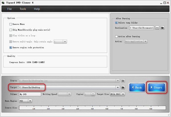 Start Dvd Copying