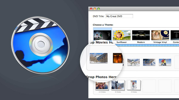 Dvdムービーを書き込むmac用idvdオルタナティブをダウンロード