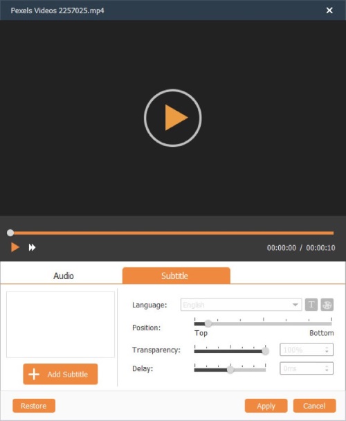 Add And Edit A Subtitle