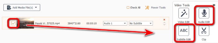 Click Audio Track Or Subtitle
