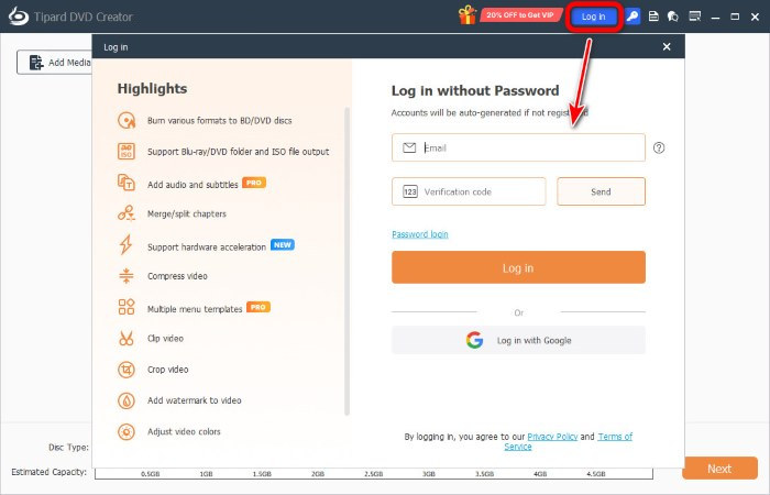 Register And Log In