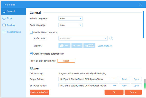 General Settings