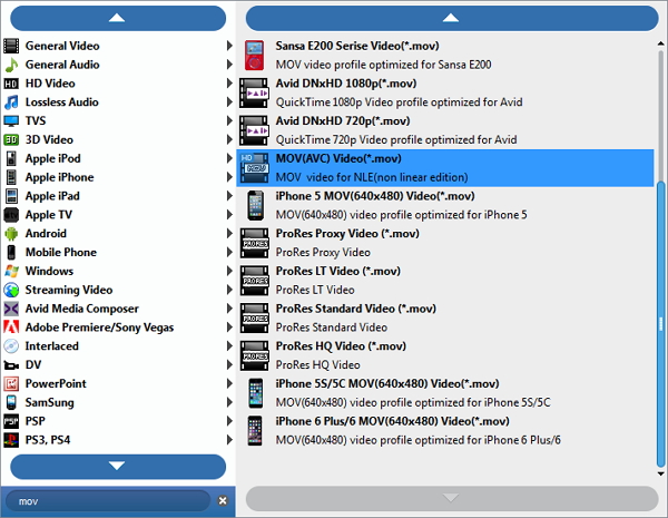 Indstil outputformatet