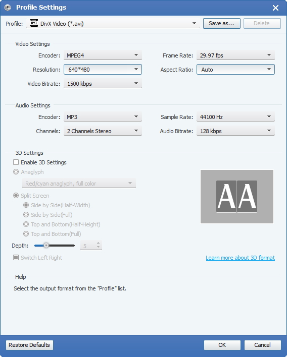 Ajustar la configuración de salida