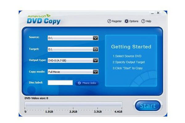 Aimersoft DVD kopiëren