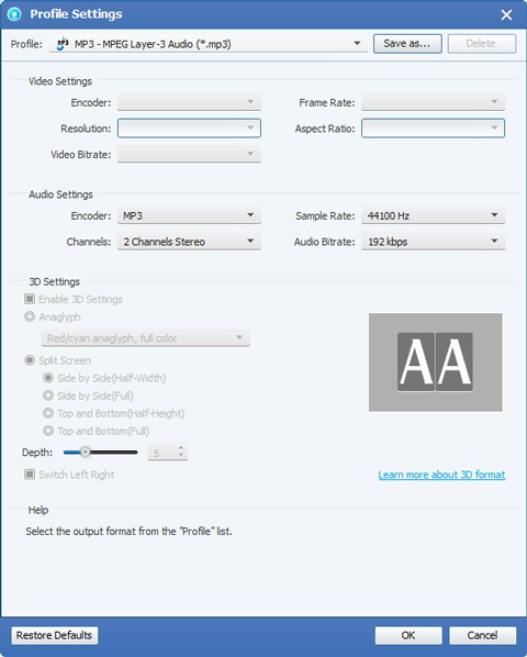 Ajustar la configuración de salida