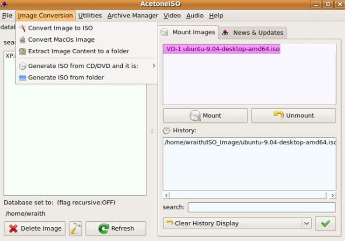 Acetone ISO Nounting Software