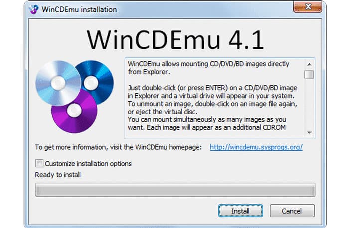 Wincdemu ISO Mounter