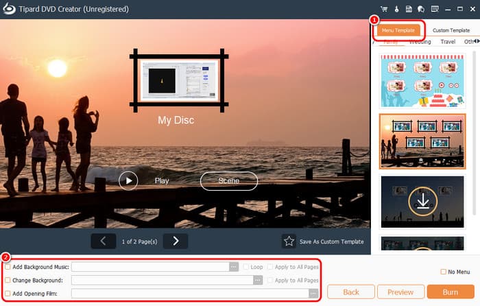 Add Menu to The Video
