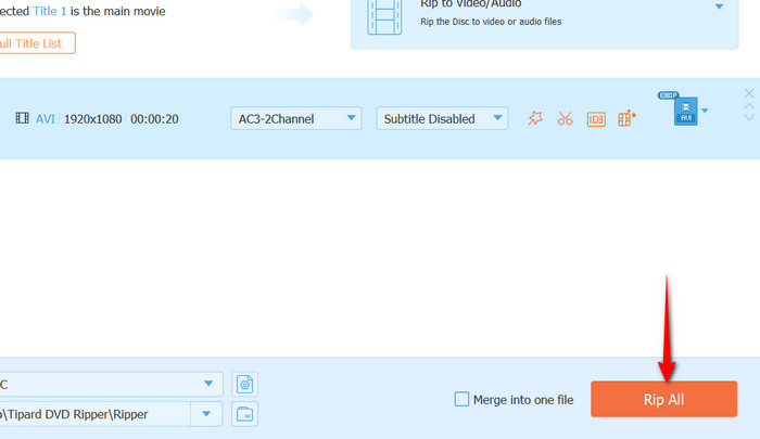 Start Convert ISO to AVI