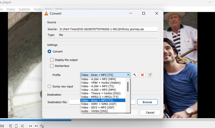 VLC ISO to AVI