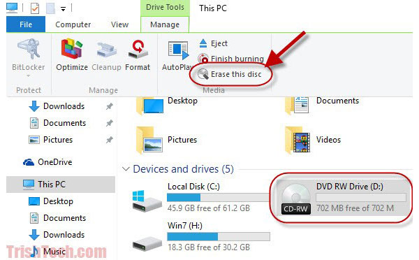Καθαρίστε ένα DVD στα Windows 10