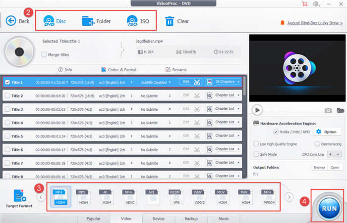 Video Proc Conversion Process