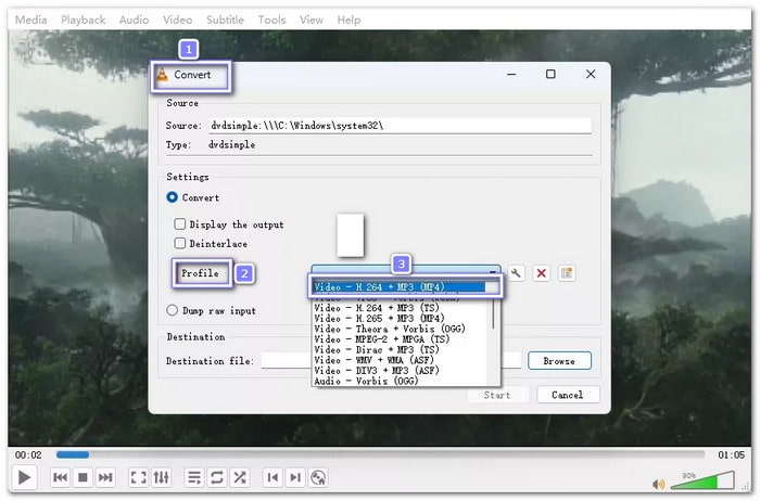 VLC Convert DVD to MP4 For Free