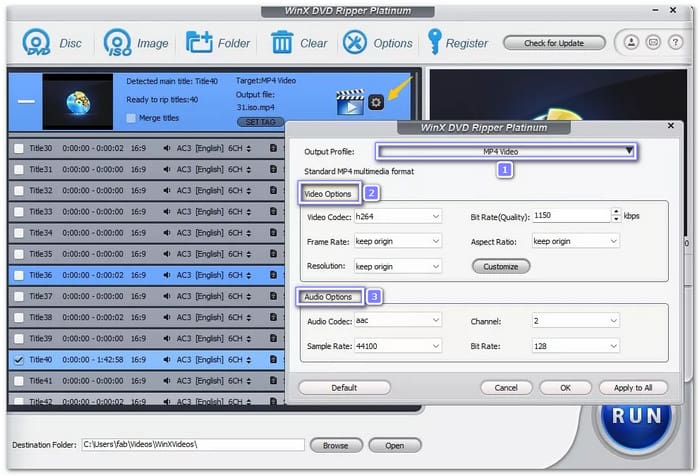 Winx DVD Ripper Rip DVD to MP4