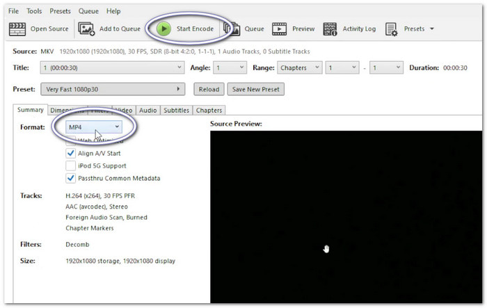 HandBrake Convert Video_TS to MP4