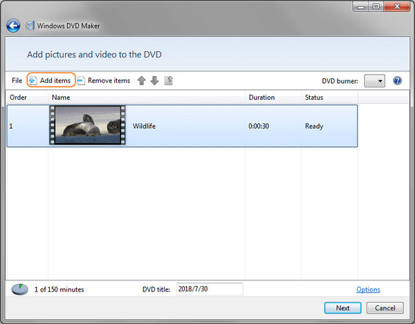 Add Source DVD