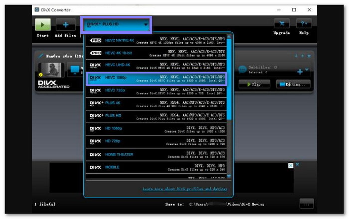 DivX Converter DivX to DVD